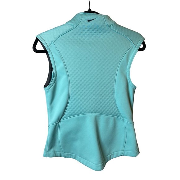 Nike Therma Fit Running Vest Turquoise Fleece Womens 215700-426 Size S - Picture 3 of 11